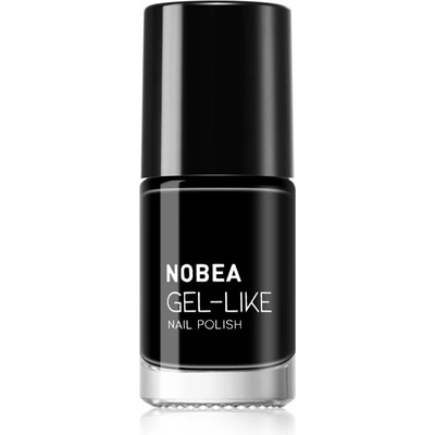 NOBEA Day-to-Day Gel-like Nail Polish лак за нокти с гел ефект цвят Black sapphire #N22 6ml