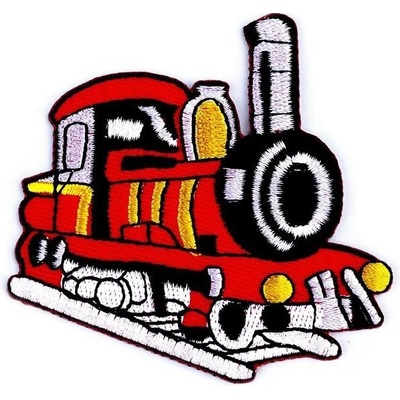 Nažehlovačka vlak 70x75mm červený