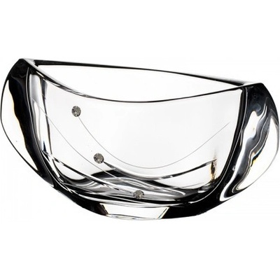 BOHEMIA CRYSTAL Skleněná miska Orbit 180 mm Swarovski
