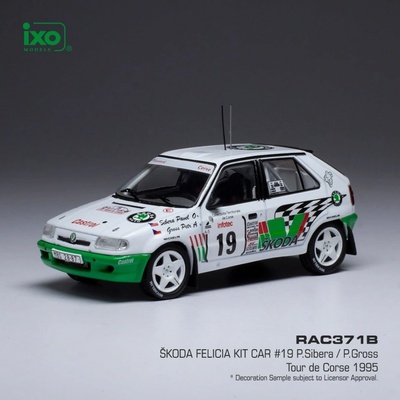 Ixo Models Skoda Felicia Kit Car No.19 Rallye Tour de Corse 1995 P.Sibera/Gross 1:43