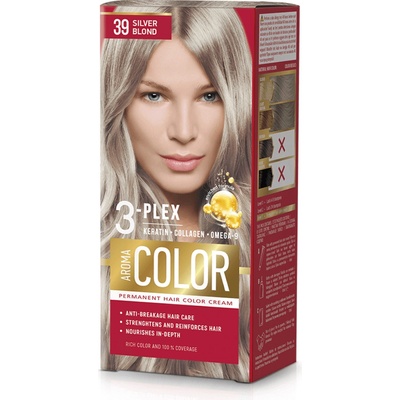 Aroma Color barva na vlasy stříbrný blond 39