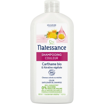 Natessance šampón pre farbené vlasy so svetlicou a keratínom 500 ml
