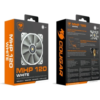 COUGAR MHP 120 White Extremely Hyper Fan (CF-MHP12HB-W)