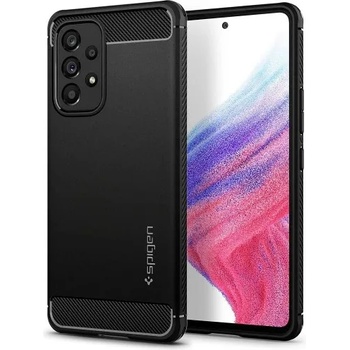 Image 1 of Samsung Силиконов калъф кейс Spigen Rugged Armor за Samsung A53, черен