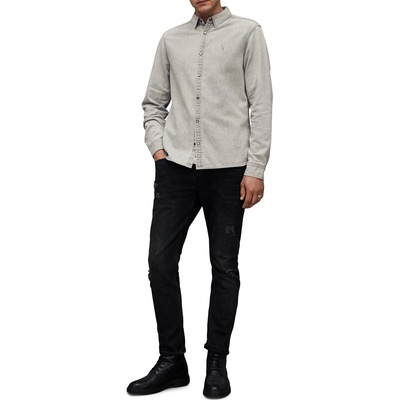 AllSaints Дънкова риза AllSaints GLEASON LS SHIRT (M165SB)
