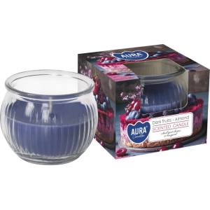 BISPOL Ароматна свещ в чаша Bispol Aura - Dark Fruits-Almond, 80 g (sn69-373)