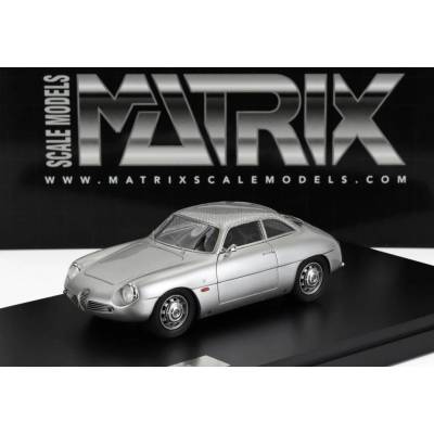 MATRIX SCALE MODELS ALFA ROMEO GIULIETTA SZ COUPE 1961 SILVER 1:43