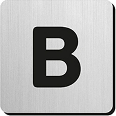 JNF - Piktogram písmeno "B" IN.34.300 - 75 mm - nalepovací