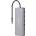 CANYON HUB 13 в 1, USB-C, 3xUSB3.0, 1xUSB2.0, 2xHDMI, VGA, Ethernet, Audio, SD/microSD, сив - CNS-TDS12 (CNS-TDS12)