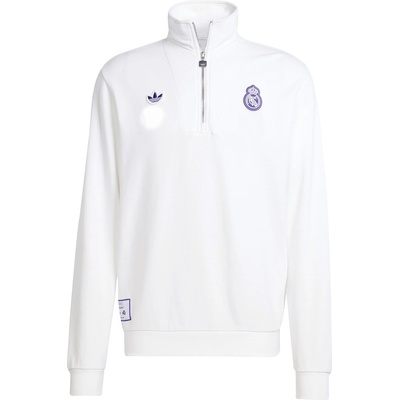 Adidas Блуза Adidas Men's Real Icon Sweater Performance Crew Sweatshirt - White