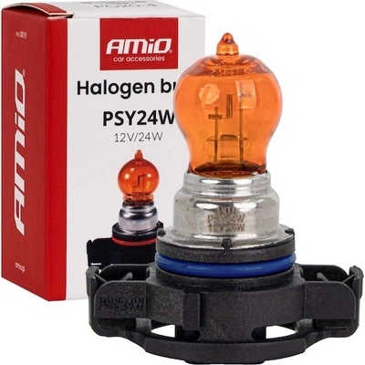 Amio Halogenová žárovka PSY24W 12V 24W PG20-4 Amber