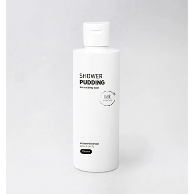 MarkSrub Men sprchový puding s aktivním uhlím 200 ml