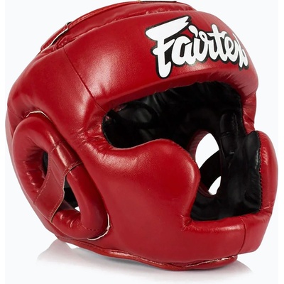 Fairtex Детска боксьорска каска Fairtex Headguard for Kids red