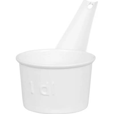 Kovová odměrka Scoop 1 dl White Strömshaga