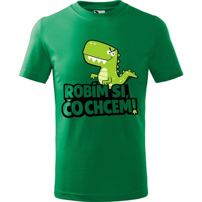 Handel detské tričko Robím si, čo chcem! trávová zelená