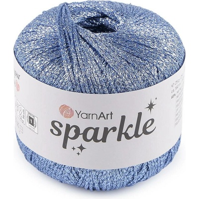 Pletací příze Sparkle s lurexem 25 g Varianta: 5 (1318) modrá světlá, Balení: 1 ks 60516/156437/280458