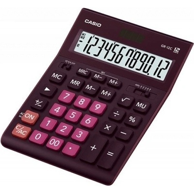 CASIO GR-12C-WR PURPLE, 12MÍSTNÝ DISPLEJ