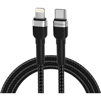 Wozinsky Кабел Wozinsky WNBCL2, Lightning / USB-C, PD 30W, 2m, черен (WNBCL2)