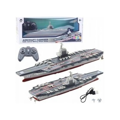 LeanToys Military Aircraft Carrier Remote Control RC 1: 1000