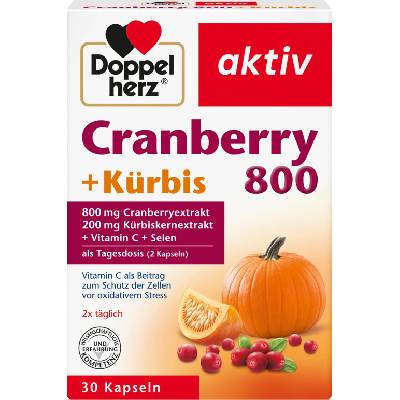 Doppelherz aktiv Cranberry 800 + Kürbis - 30 капсули