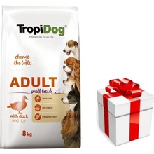 Tropidog Premium Adult Small Breeds s kačkou a ryžou 8 kg