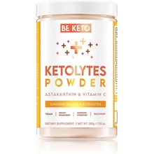 BeKeto Ketolyty elektrolyty bez cukru v prášku s vitamínom D Čerstvá limetka pomaranč 200 g