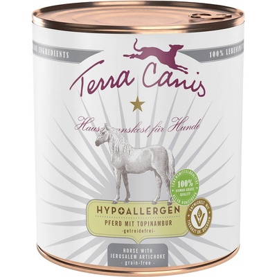 Terra Canis Hypoalergenní koňské s topinambury bez přídavku obilovin 12 x 800 g