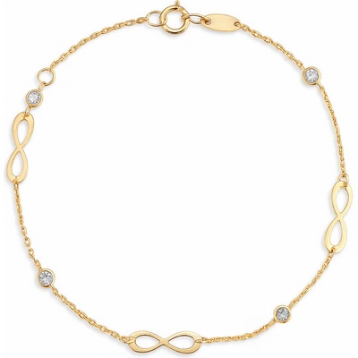 Brilio Okouzlující náramek ze žlutého zlata Nekonečno 14/774.631ZIR Esp