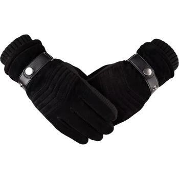 HARAHU Мъжки зимни ръкавици no-37697 - Черна kp37697 (no-37697)