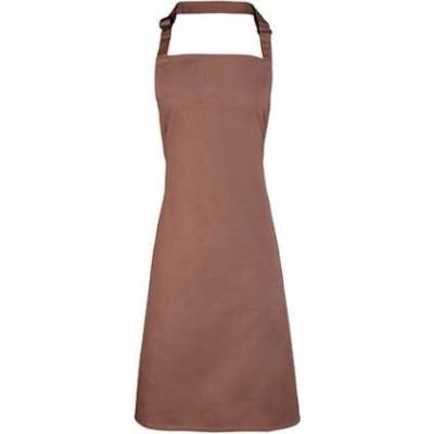 Premier Workwear Klasická zástěra za krk PR150 Mocha Pantone 7505 72x86cm