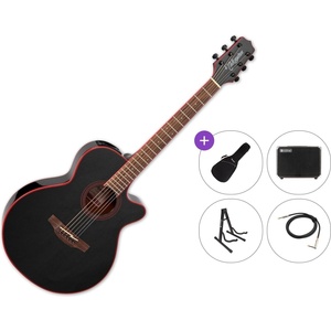 Takamine GF49CE CB Premium SET Cosmic Black Sparkle Електро-акустична китара Джъмбо