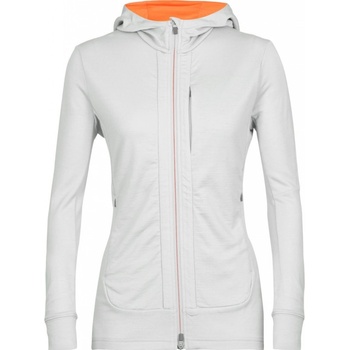 Icebreaker dámská mikina s kapucí zip Wmns Quantum III LS Zip Hoodie Ether/Flash