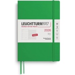 Leuchtturm1917 372678 Weekly Calendar & Notebook Medium (A5) 2026, Softcover, Spring Leaf, English (372678)