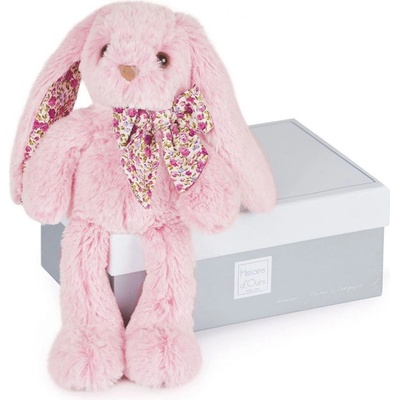 Doudou Histoire d´Ours růžový králíček 25 cm