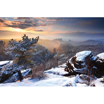 DIMEX ART Флизелинов фототапет планинска гледка 375 x 250 см