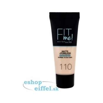 Maybelline Fit Me! make-up 110 Porcelain Matte + Poreless 30 ml