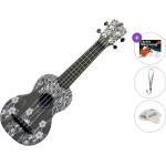 Pasadena WU-21F7-BK Standard SET Floral Black Сопрано укулеле (WU-21F7-BK-STANDARD-SET)