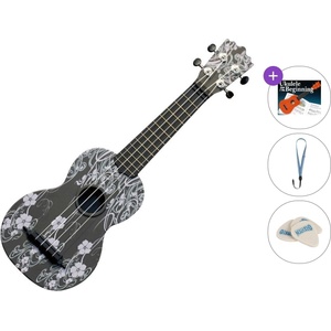 Pasadena WU-21F7-BK Standard SET Floral Black Сопрано укулеле (WU-21F7-BK-STANDARD-SET)