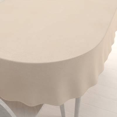 Biante Teflónový oválny obrus - Paris TF-002 Svetlo béžový 100x140 cm