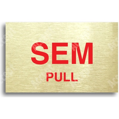 ACCEPT Tabulka SEM - TAM - typ 15 (80 x 50 mm) - zlatá tabulka - barevný tisk bez rámečku