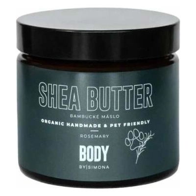Body By Simona ROSEMARY Organické ručně vyráběné bambucké máslo i pro domácí mazlíčky 250ml
