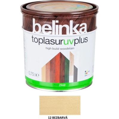 Belinka Toplasur UV Plus 0,75 l bezbarvá