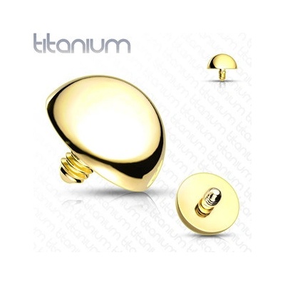 Šperky4U Náhradní půlkulička titan závit TIT1075-GD04