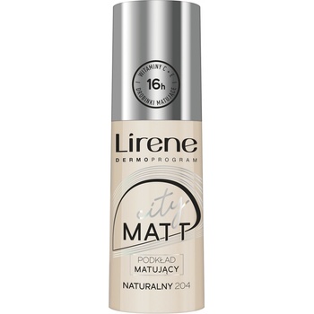 Lirene City Matt Mattifying Liquid Foundation 204 Natural fluidní make-up s matujícím účinkem 30 ml