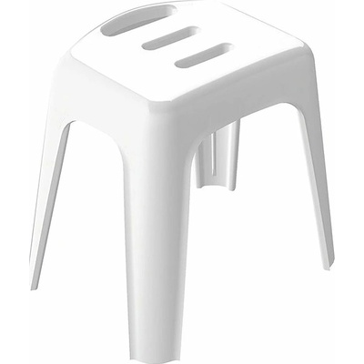 SPIRELLA Sedátko do sprchy HOCKER, bílá, plast, 47 cm do 130 kg