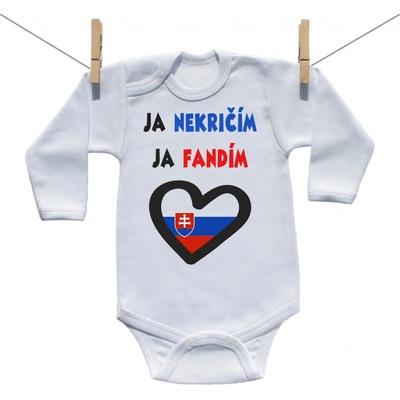 Body s dlhým rukávom Ja nekričím ja fandím