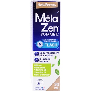 Nat&Form MelaZen® Спрей за сън с мелатонин, маточина, цвят от портокал и витамин В1 и В6, орален спрей х 20 ml (010818 (SOM_PRAY))
