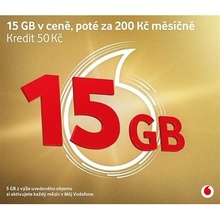 Předplacená SIM karta Vodafone edice Zlatá karta