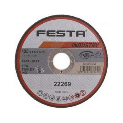 Festa Kotouč řezný 125 x 1,6 x 22,2 mm 22269