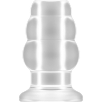 Sono No. 49 Small Hollow Tunnel Butt Plug 3 Inch Transparent